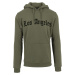 Los Angeles wording Hoody Olive