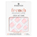 essence umelé nechty french MANICURE click-on 01