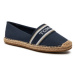 Tommy Hilfiger Espadrilky Mono Webbing Flat Espadrille FW0FW07917 Tmavomodrá