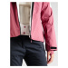 4F Outdoorová bunda  ružová / tmavoružová / biela
