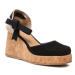 Castañer Espadrilky Tina Cork/007 023075-100 Čierna