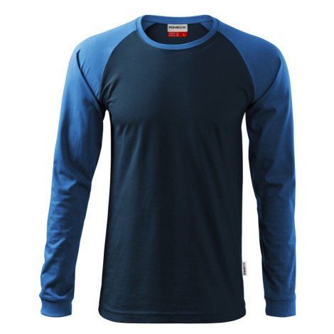 MALFINI Pánske tričko s dlhým rukávom Street LS - Námornícka modrá