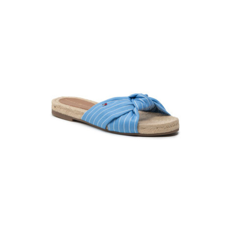 Tommy Hilfiger Espadrilky Th Stripes Flat Espadrille FW0FW06529 Modrá