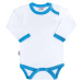 Dojčenské body New Baby s modro-tyrkysovým lemom 80 , 20C32373