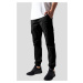 Washed Cargo Twill Jogging Pants Black