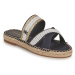 Tommy Hilfiger  GOLDEN WEBBING SANDAL  Šľapky Námornícka modrá