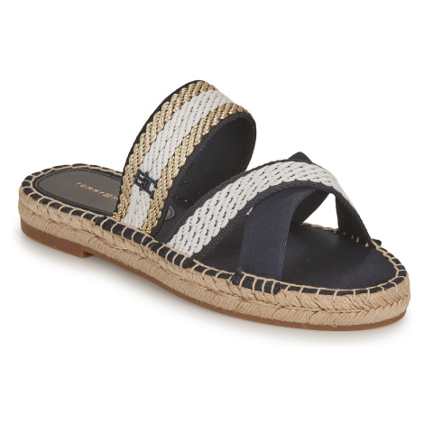 Tommy Hilfiger  GOLDEN WEBBING SANDAL  Šľapky Námornícka modrá