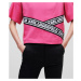 Tričko Karl Lagerfeld Logo Tape T-Shirt Fuchsia