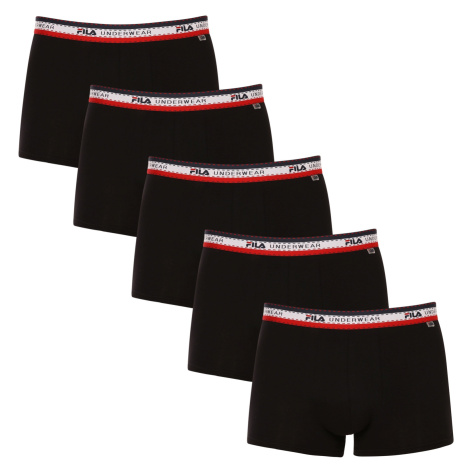 5PACK pánske boxerky Fila čierne (FU5059/5-200)