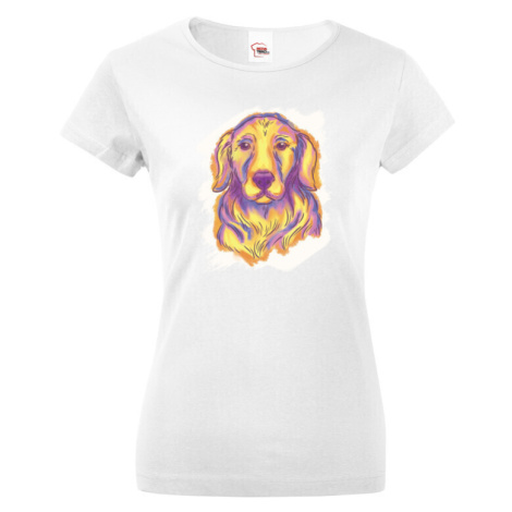 Dámské tričko pre milovníkov psov  Zlatý retriever  - darček pre psíčkarov