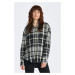 KOŠEĽA GANT RELAXED CHECKED FLANNEL BD SHIRT EBONY BLACK