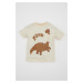 DEFACTO Baby Boy Crew Neck Dinosaur Printed Short Sleeve T-Shirt