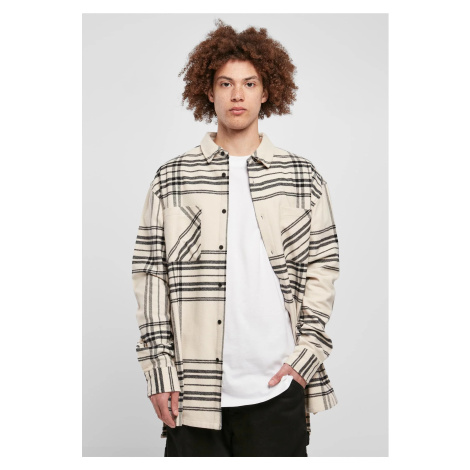 Long oversized checkered shirt Summit softseagrass Urban Classics