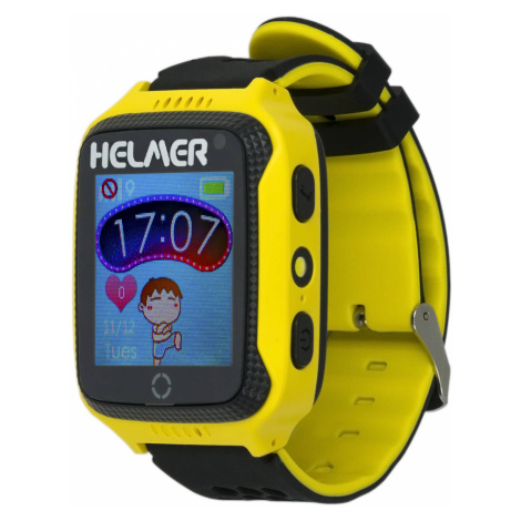 Helmer Smart dotykové hodinky s GPS lokátorom a fotoaparátom - LK žlté