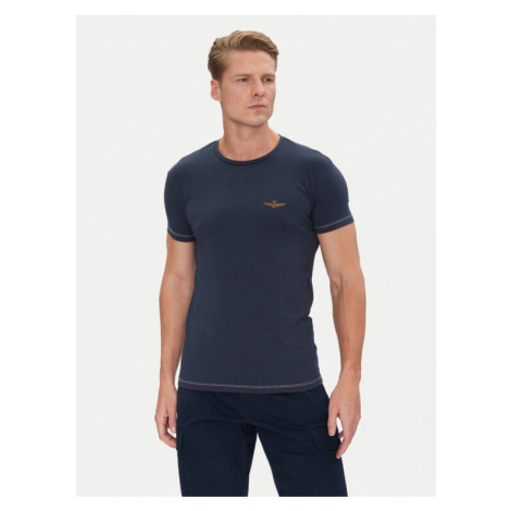 Aeronautica Militare Tričko AM1UTI003 Tmavomodrá Regular Fit