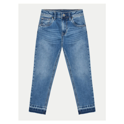 Pepe Jeans Džínsy Tapered Jeans Hw Jr PG201678 Modrá Regular Fit