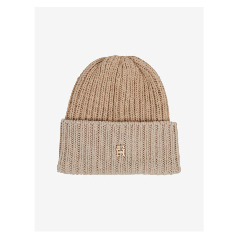 Women's beige hat with wool and cashmere Tommy Hilfiger - Women