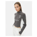 Koton Half Zipper Sweatshirt Crop High Neck Color Block