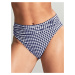 Swimwear Gingham Gather Brief navy gingham SW1729 48