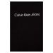Detské tepláky Calvin Klein Jeans čierna farba, jednofarebné
