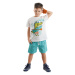 Denokids Alligator Boy T-shirt Gabardine Shorts Set