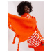 Orange women's winter scarf