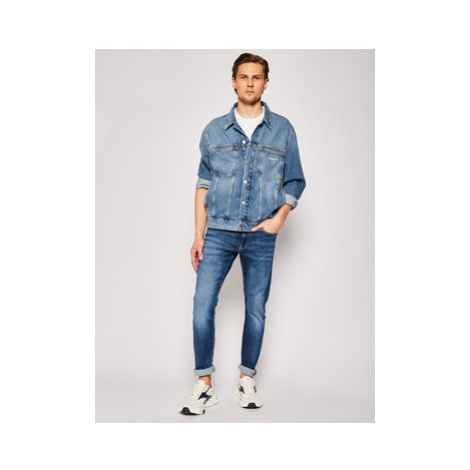 Calvin Klein Jeans Slim fit džínsy Da142 J30J315354 Tmavomodrá Slim Fit