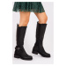 Fox Shoes Black Women's Boots