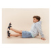 Jack&Jones Junior Džínsové šortky 12236520 Modrá Loose Fit