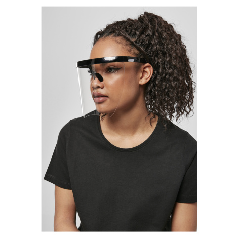 Sunglasses with front lens black/transparent