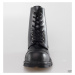 topánky kožené NEW ROCK NEWMILI083-S1 Čierna