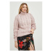 Vlnený sveter Answear Lab dámsky, ružová farba, teplý, s rolákom