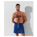 Plavky Karl Lagerfeld Ikonik 2.0 Aop Med Boardshorts Ikonik Outline Aop Blue