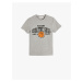 Koton Basketball Printed Short Sleeve Textured T-Shirt