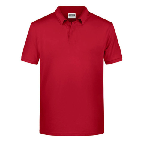 James&amp;Nicholson Pánska polokošeľa JN8010 Red