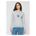 Women's Moth Hoody grey sweatshirt