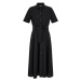 Šaty Woolrich Belted Poplin Shirt Dress Čierna