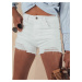 POPGLAM Women's Denim Shorts White Dstreet