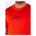 Men's T-shirt with orange print Dstreet