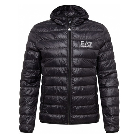 EA7 Emporio Armani Zimná bunda  čierna / biela