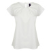Henbury Dámske elegantné tričko s plisovaním H597 White