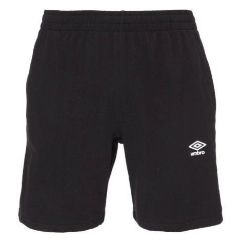 Umbro FRENCH TERRY SHORT ESSENTIALS Pánske teplákové kraťasy, čierna, veľkosť