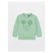 LC Waikiki Crew Neck Mickey Mouse Printed Baby Boy Sweatshirt