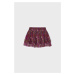Dievčenská sukňa Mayoral bordová farba, mini, áčkový strih