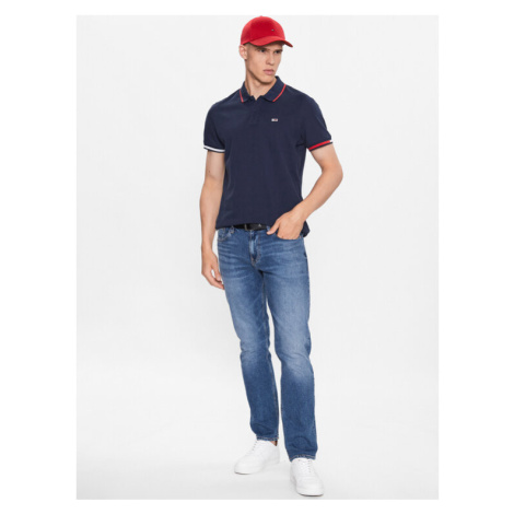 Tommy Jeans Polokošeľa Flag DM0DM12963 Tmavomodrá Regular Fit Tommy Hilfiger