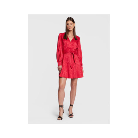 Guess Koktejlové šaty W3RK79 WFAD2 Červená Regular Fit