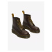 Hnedé dámske kožené členkové topánky Dr. Martens 1460 Bex
