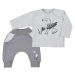 Dojčenské bavlnené tepláčky a tričko Koala Birdy sivé, veľ:56 , 20C45433