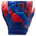 Detské brankárske futbalové rukavice F500 modro-červené