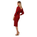 Made Of Emotion Dress M523 Brick Red